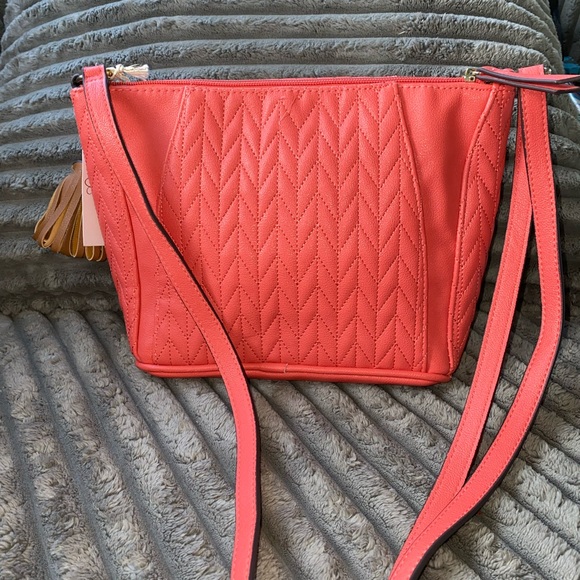 NWT Jessica Simpson coral crossbody - Picture 2 of 12